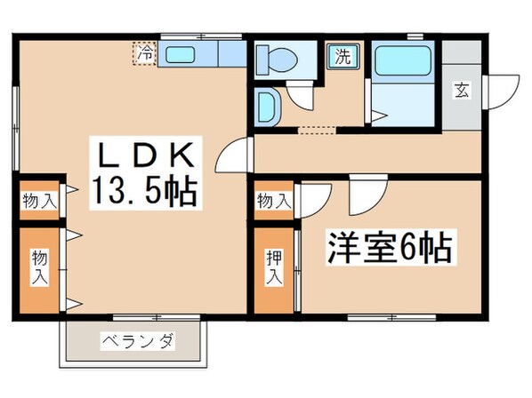 カ－サよしはなⅡの物件間取画像